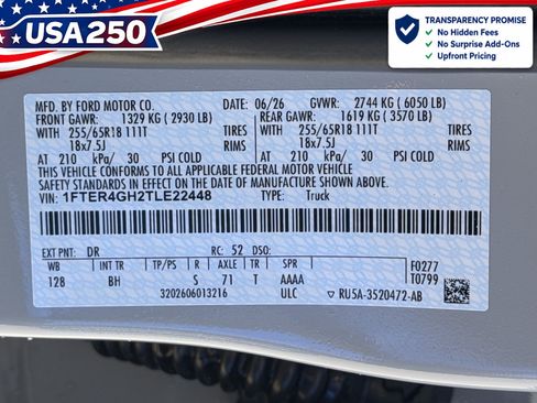 New 2026 Ford Ranger XLT w/ Black Appearance Package RWD image 25