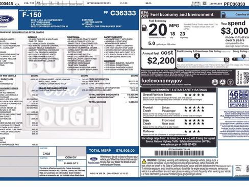 Used 2023 Ford F150 Lariat w/ Equipment Group 502A High AWD/4WD image 4