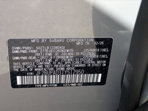 New 2026 Subaru Outback Premium AWD/4WD image 19