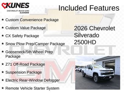 New 2026 Chevrolet Silverado 2500 Custom w/ Custom Value Package