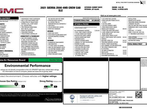 Used 2021 GMC Sierra 2500 SLE w/ SLE Convenience Package AWD/4WD image 4
