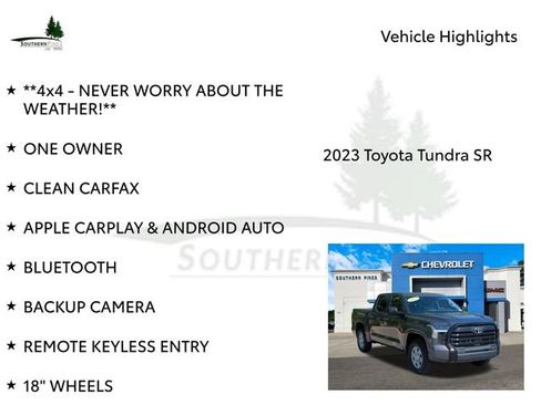 Used 2023 Toyota Tundra SR w/ SR Tow Package AWD/4WD image 8