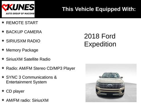 Used 2018 Ford Expedition XLT w/ Equipment Group 202A image 3