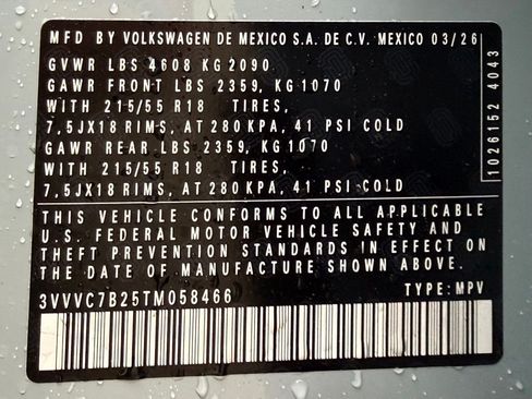 New 2026 Volkswagen Taos SE AWD/4WD image 48