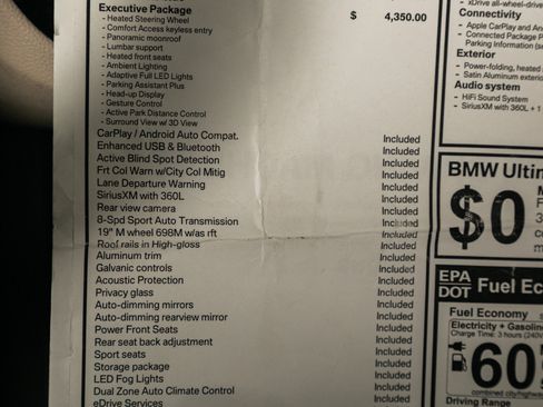 Used 2021 BMW X3 xDrive30e w/ Executive Package image 49