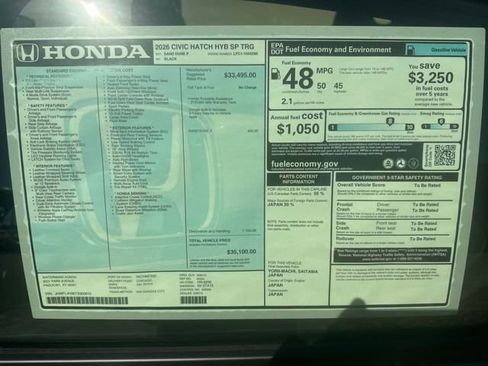 New 2026 Honda Civic Sport Touring image 31