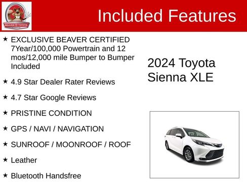 Used 2024 Toyota Sienna XLE image 4