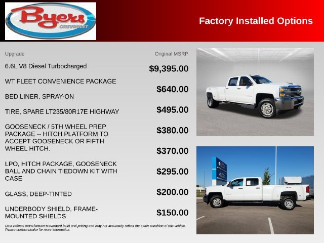 Used 2018 Chevrolet Silverado 3500 W/T w/ WT Fleet Convenience Package AWD/4WD image 10