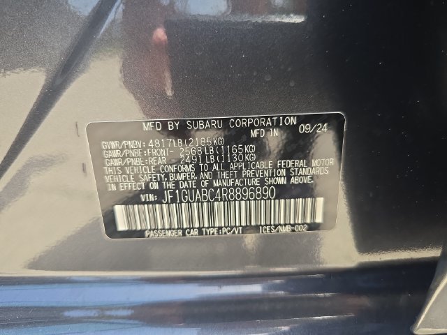 Certified 2024 Subaru Impreza 2.0i AWD/4WD image 27
