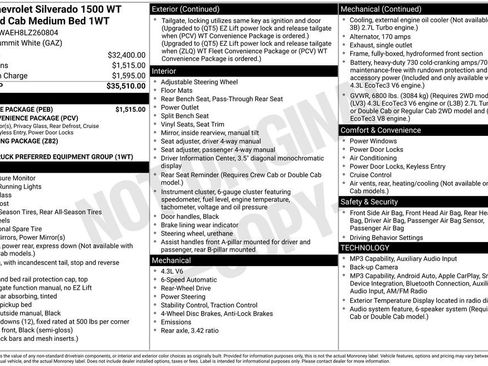 Used 2020 Chevrolet Silverado 1500 W/T w/ WT Value Package RWD image 6