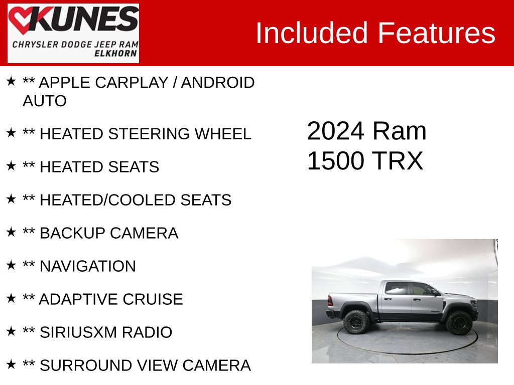 Used 2024 RAM 1500 TRX w/ TRX Level 2 Equipment Group AWD/4WD image 2