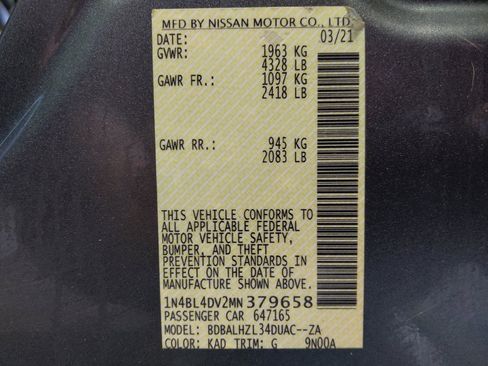 Used 2021 Nissan Altima 2.5 SV w/ SV Premium Package FWD image 33