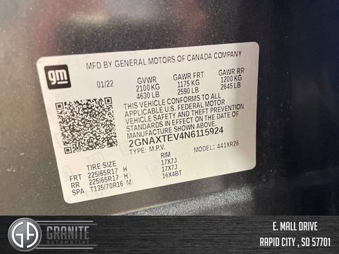 Used 2022 Chevrolet Equinox LT AWD/4WD image 21