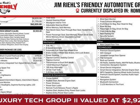 Used 2023 Jeep Grand Cherokee Limited w/ Luxury Tech Group II AWD/4WD image 1