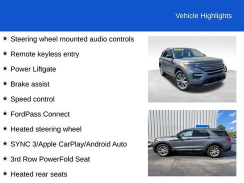 Used 2023 Ford Explorer Limited w/ Equipment Group 301A AWD/4WD image 3