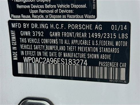 Used 2014 Porsche 911 GT3 w/ Sound Package Plus image 29