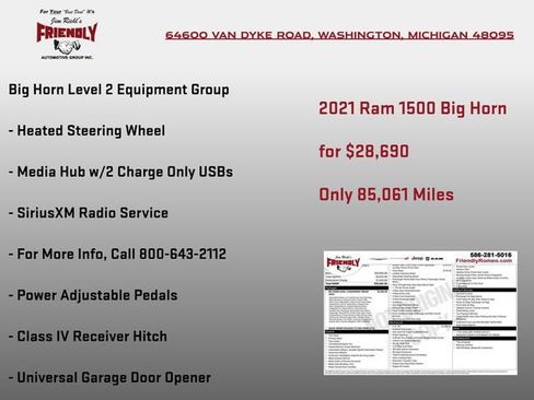 Used 2021 RAM 1500 Big Horn AWD/4WD image 6