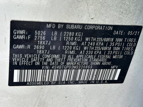 Used 2021 Subaru Outback Touring XT AWD/4WD image 27