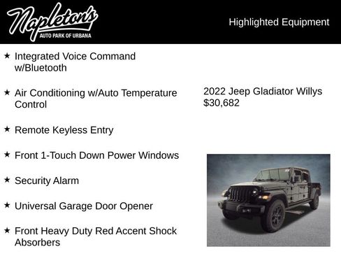 Used 2022 Jeep Gladiator Willys image 7