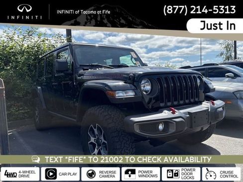 Used 2021 Jeep Wrangler Unlimited Rubicon w/ Uconnect 4C Nav & Sound Group AWD/4WD image 1