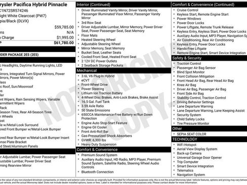 Used 2025 Chrysler Pacifica Pinnacle image 49