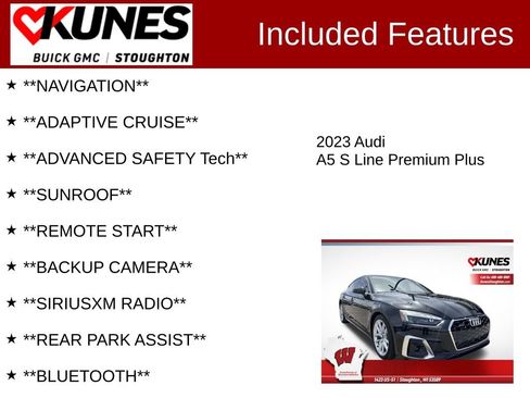 Used 2023 Audi A5 2.0T Premium Plus w/ Premium Plus AWD/4WD image 2