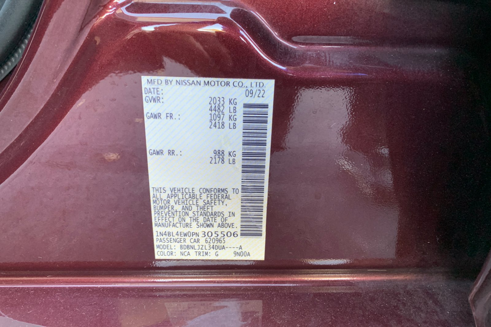 Used 2023 Nissan Altima 2.5 SL AWD/4WD image 9