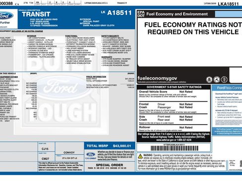 Used 2020 Ford Transit 250 148 High Roof Extended image 2