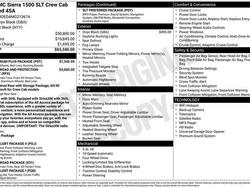 Used 2021 GMC Sierra 1500 SLT w/ SLT Premium Plus Package AWD/4WD image 46