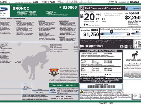 Certified 2022 Ford Bronco Outer Banks AWD/4WD image 4