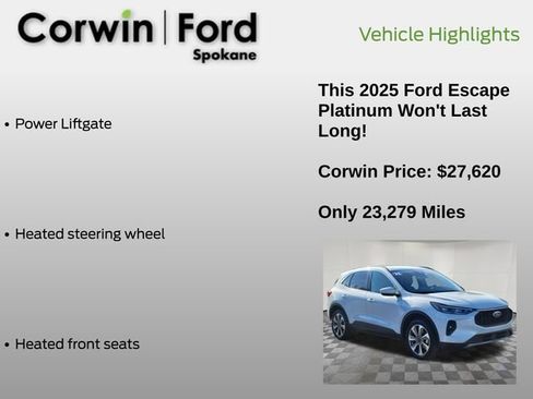Used 2025 Ford Escape Platinum image 13
