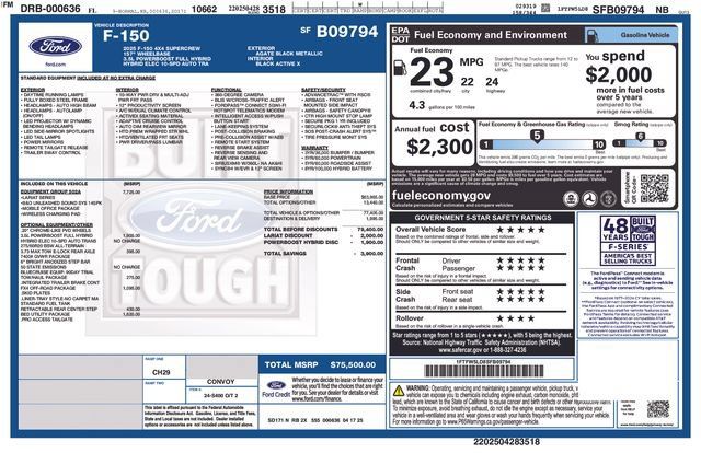 Used 2025 Ford F150 Lariat w/ Equipment Group 502A High AWD/4WD image 29