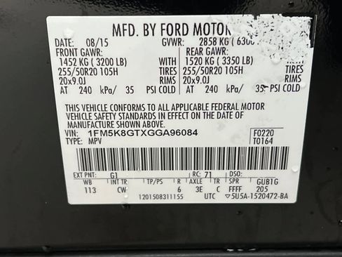 Used 2016 Ford Explorer Sport w/ Equipment Group 401A image 30