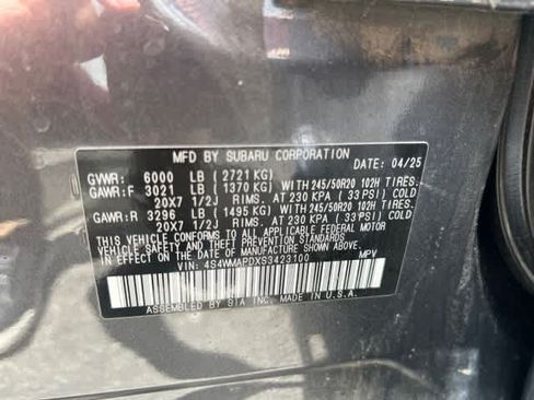 Certified 2025 Subaru Ascent Limited AWD/4WD image 16