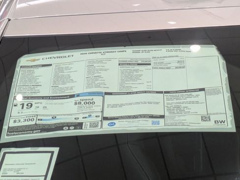 Used 2026 Chevrolet Corvette Stingray Coupe w/ Z51 Performance Package image 16