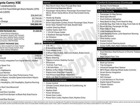 Used 2024 Toyota Camry XSE w/ Navigation Package FWD image 2
