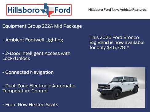 New 2026 Ford Bronco Big Bend AWD/4WD image 5
