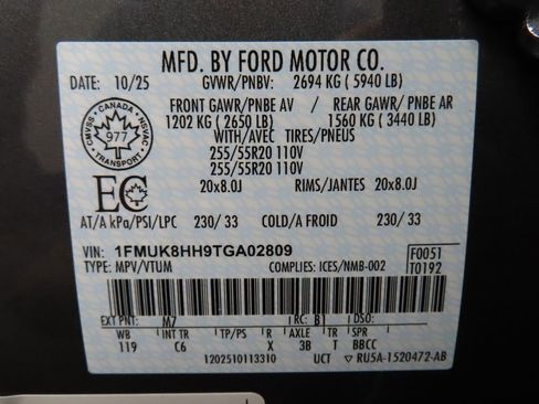 Used 2026 Ford Explorer Platinum AWD/4WD image 76