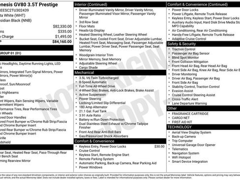 Certified 2026 Genesis GV80 3.5T Prestige AWD/4WD image 19
