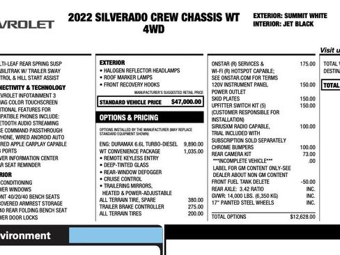 Used 2022 Chevrolet Silverado 3500 W/T w/ WT Convenience Package AWD/4WD image 2