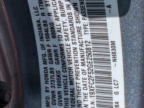 Used 2016 Honda Civic LX image 12