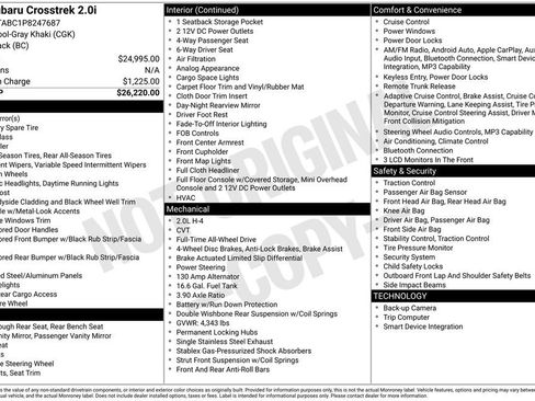 Certified 2023 Subaru Crosstrek 2.0i image 52