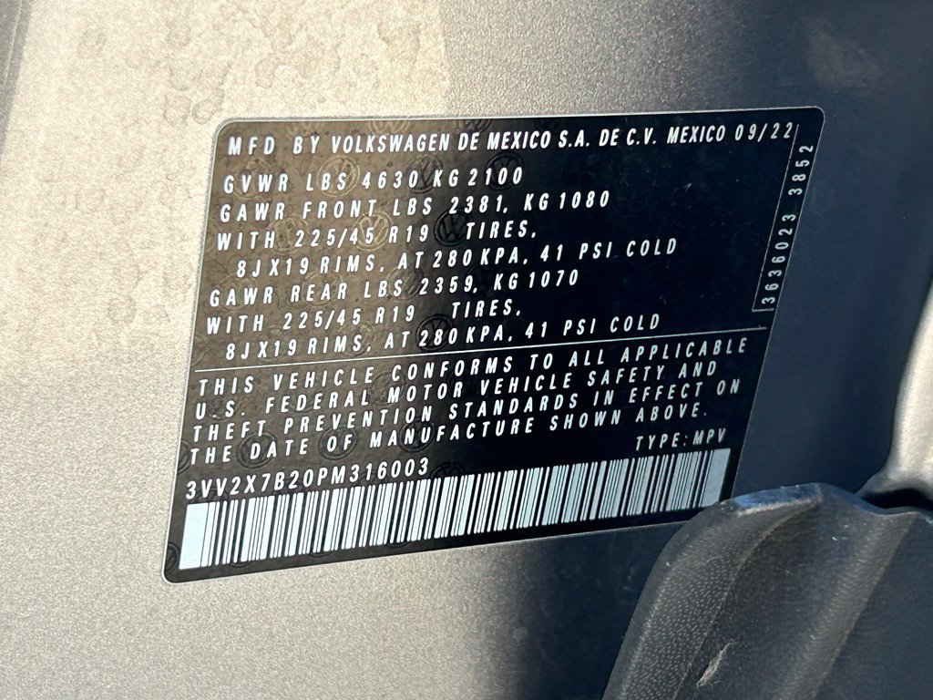 Certified 2023 Volkswagen Taos SEL AWD/4WD image 57