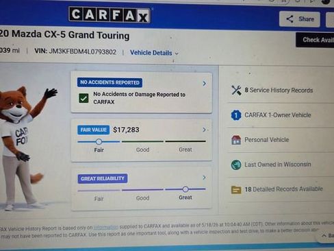 Used 2020 MAZDA CX-5 Grand Touring AWD/4WD image 2