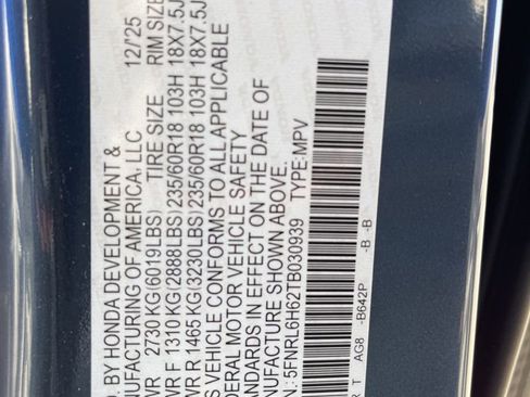 Certified 2026 Honda Odyssey EX-L image 10