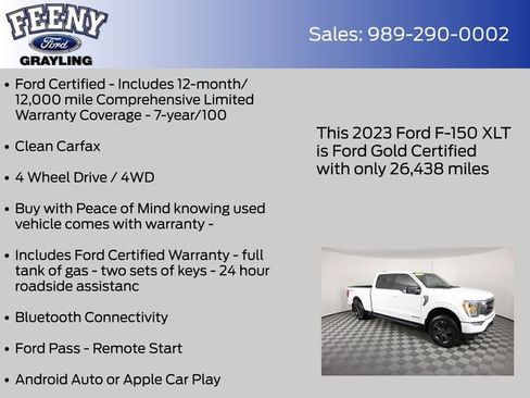 Certified 2023 Ford F150 XLT w/ Equipment Group 302A High AWD/4WD image 4