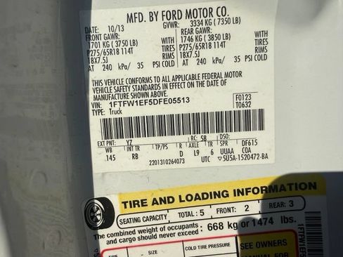 Used 2013 Ford F150 FX4 w/ Mid Equipment Group AWD/4WD image 19