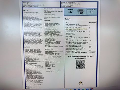 Used 2018 Chevrolet Colorado ZR2 image 17