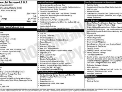 Used 2023 Chevrolet Traverse LS FWD image 15