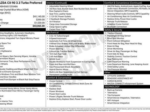 Certified 2025 MAZDA CX-90 3.3 Turbo w/ Preferred Package image 7